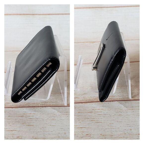 Authentic Salvatore Ferragamo Leather Keyholder Black Silver Tone Hardware Unise - Picture 8 of 16